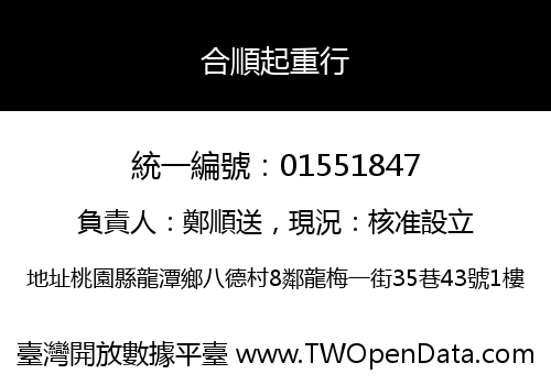 合順起重行