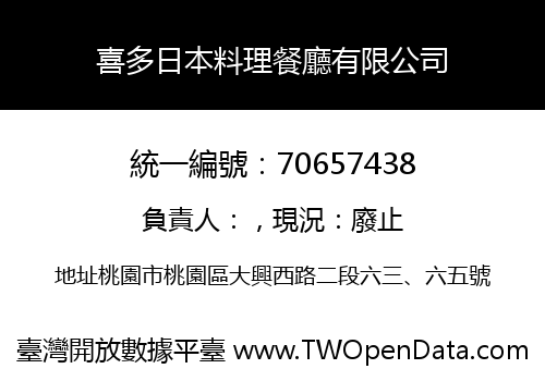 喜多日本料理餐廳有限公司