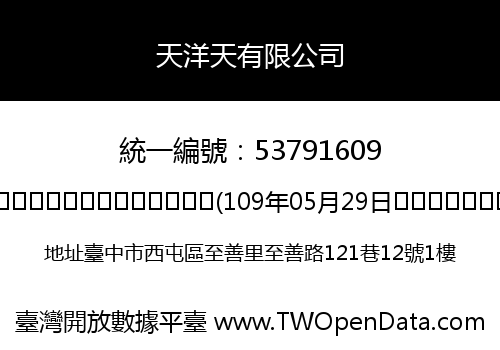 天洋天有限公司