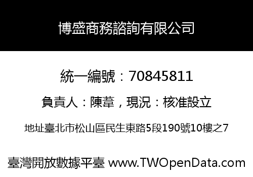 博盛商務諮詢有限公司