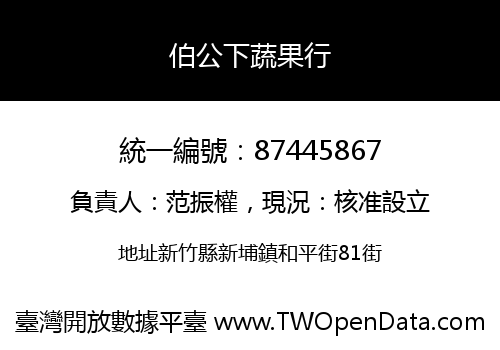 伯公下蔬果行