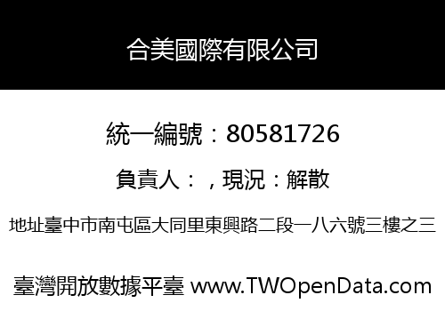 合美國際有限公司