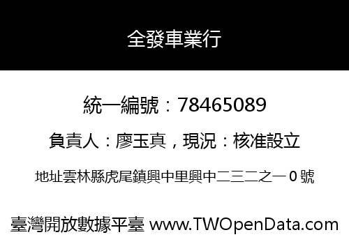 全發車業行