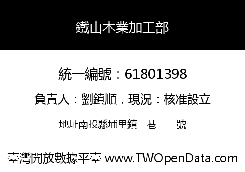 鐵山木業加工部