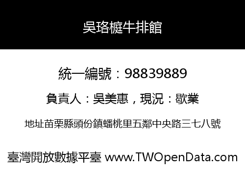 吳珞榳牛排館