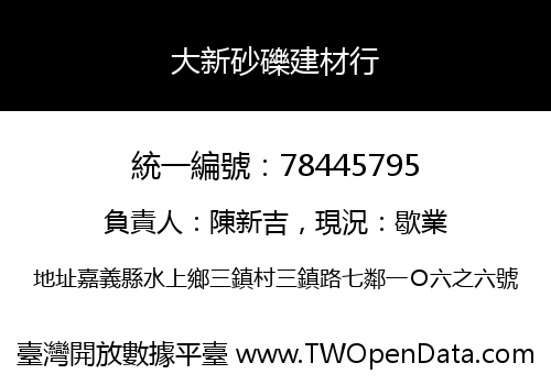 大新砂礫建材行