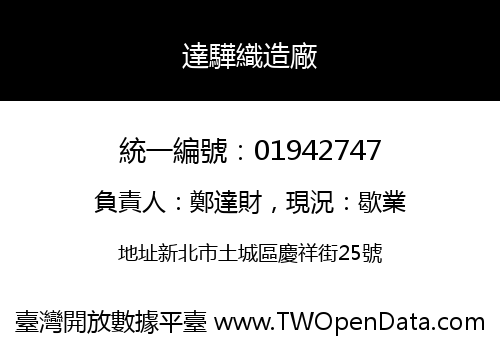 達驊織造廠