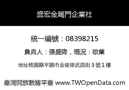 盛宏金屬門企業社