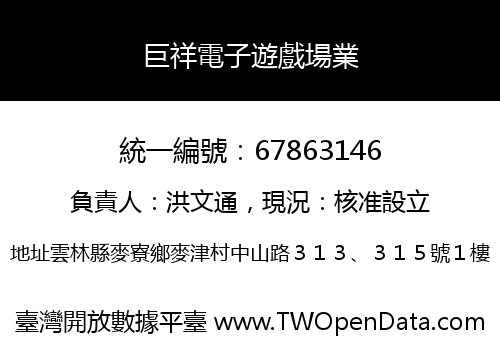 巨祥電子遊戲場業