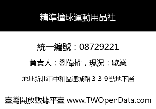 精準撞球運動用品社