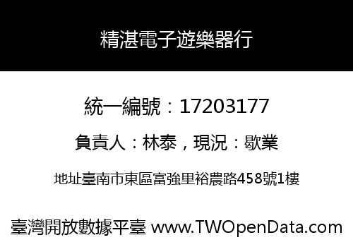 精湛電子遊樂器行