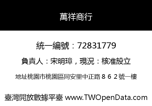 萬祥商行