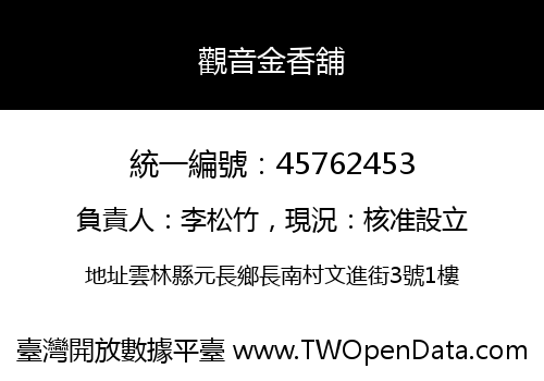 觀音金香舖