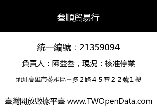 叁順貿易行
