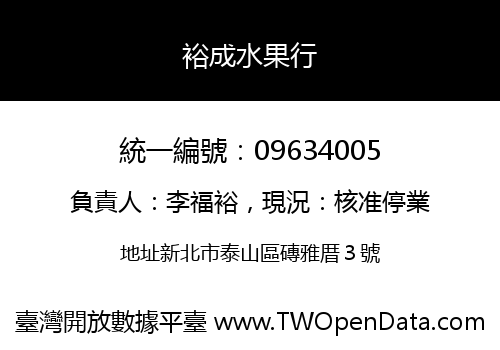 裕成水果行