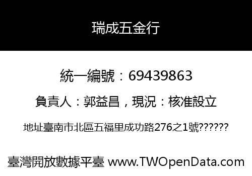 瑞成五金行