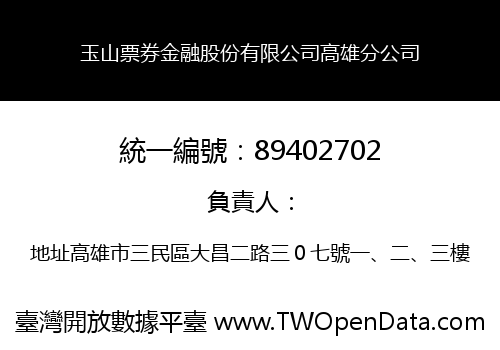 玉山票券金融股份有限公司高雄分公司
