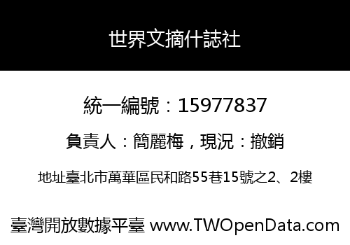 世界文摘什誌社