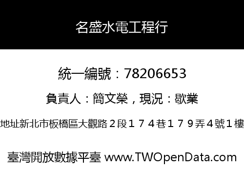 名盛水電工程行