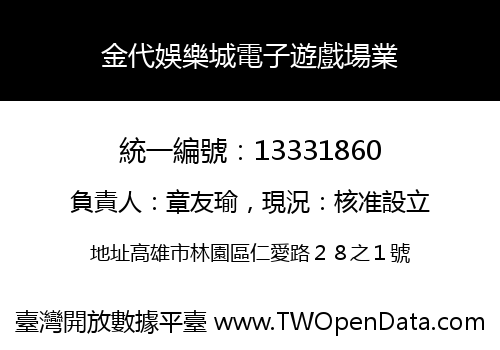 金代娛樂城電子遊戲場業
