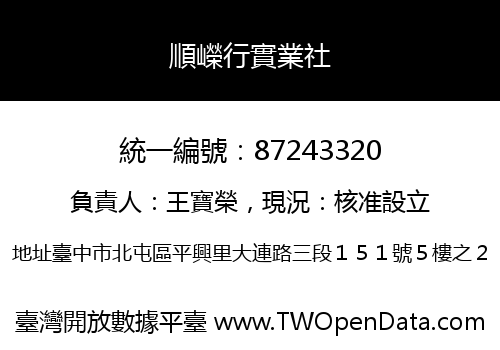 順嶸行實業社