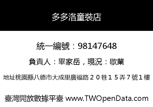 多多洛童裝店