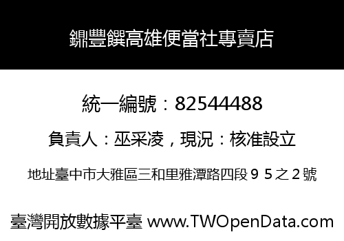 鐤豐饌高雄便當社專賣店