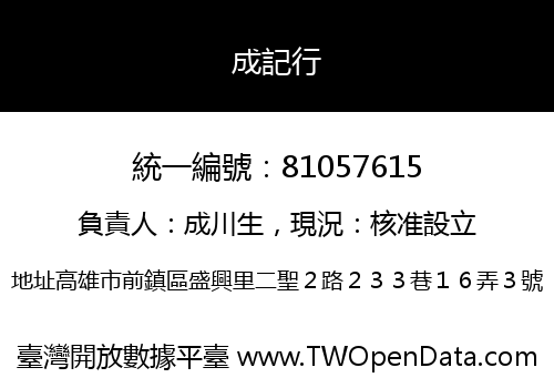 成記行