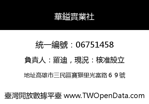 華鎰實業社