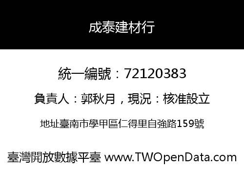 成泰建材行