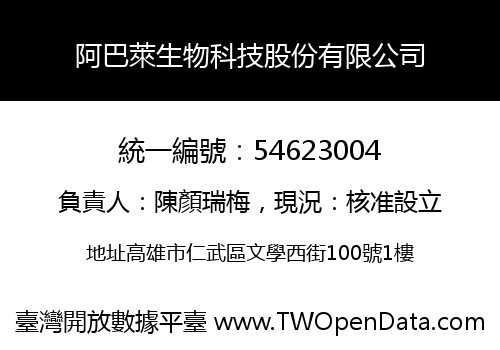 阿巴萊生物科技股份有限公司