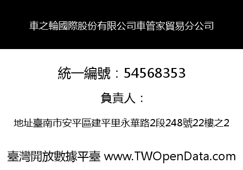 車之輪國際股份有限公司車管家貿易分公司