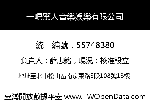 一鳴驚人音樂娛樂有限公司