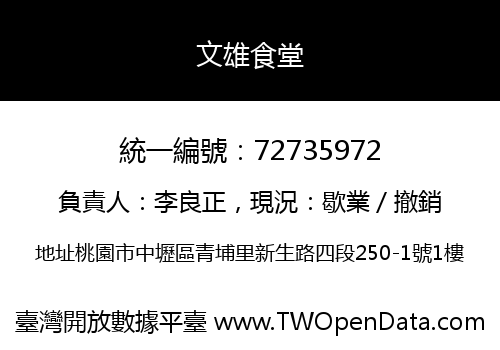 文雄食堂