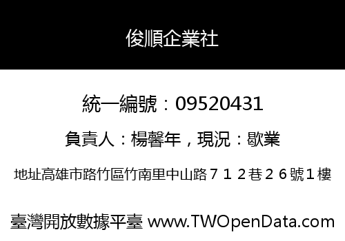 俊順企業社