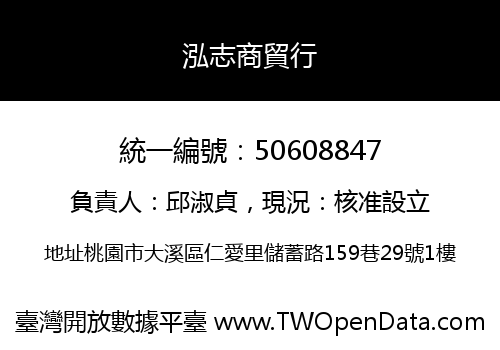 泓志商貿行