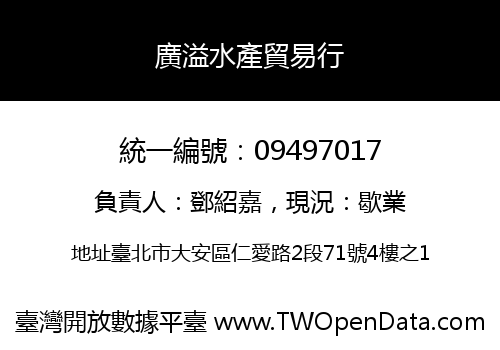 廣溢水產貿易行
