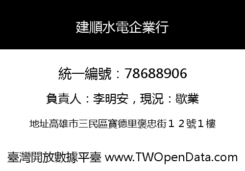 建順水電企業行