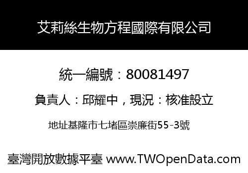 艾莉絲生物方程國際有限公司