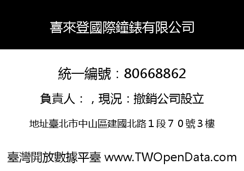 喜來登國際鐘錶有限公司