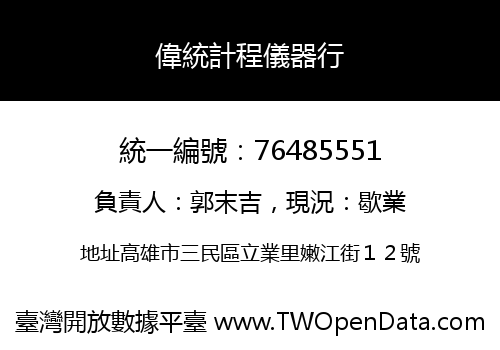 偉統計程儀器行