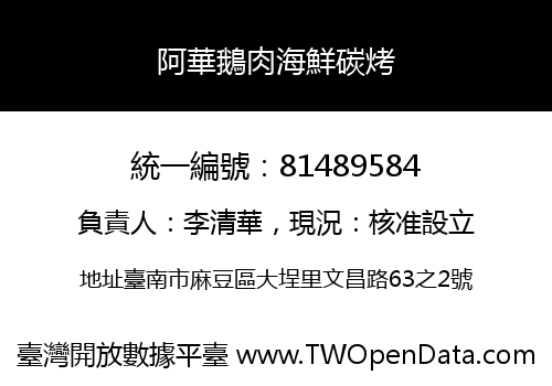阿華鵝肉海鮮碳烤