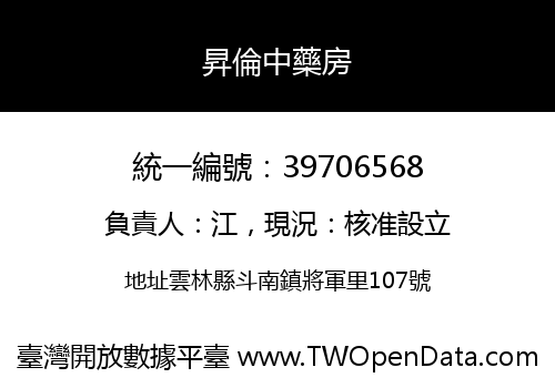 昇倫中藥房