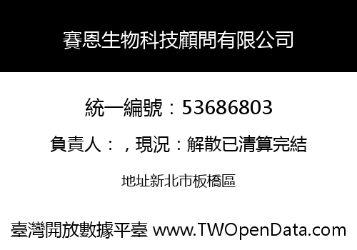 賽恩生物科技顧問有限公司