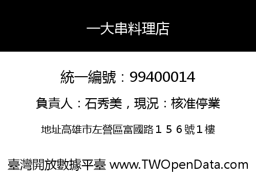 一大串料理店