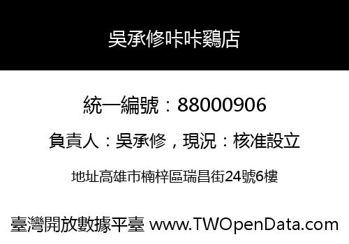 吳承修咔咔鷄店