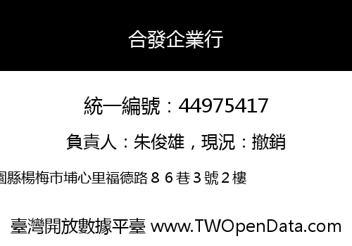 合發企業行