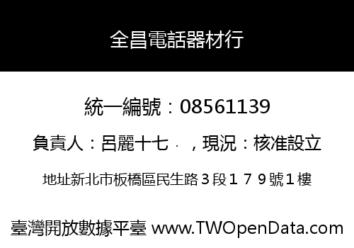 全昌電話器材行