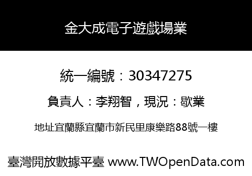 金大成電子遊戲場業