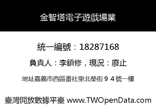 金智塔電子遊戲場業